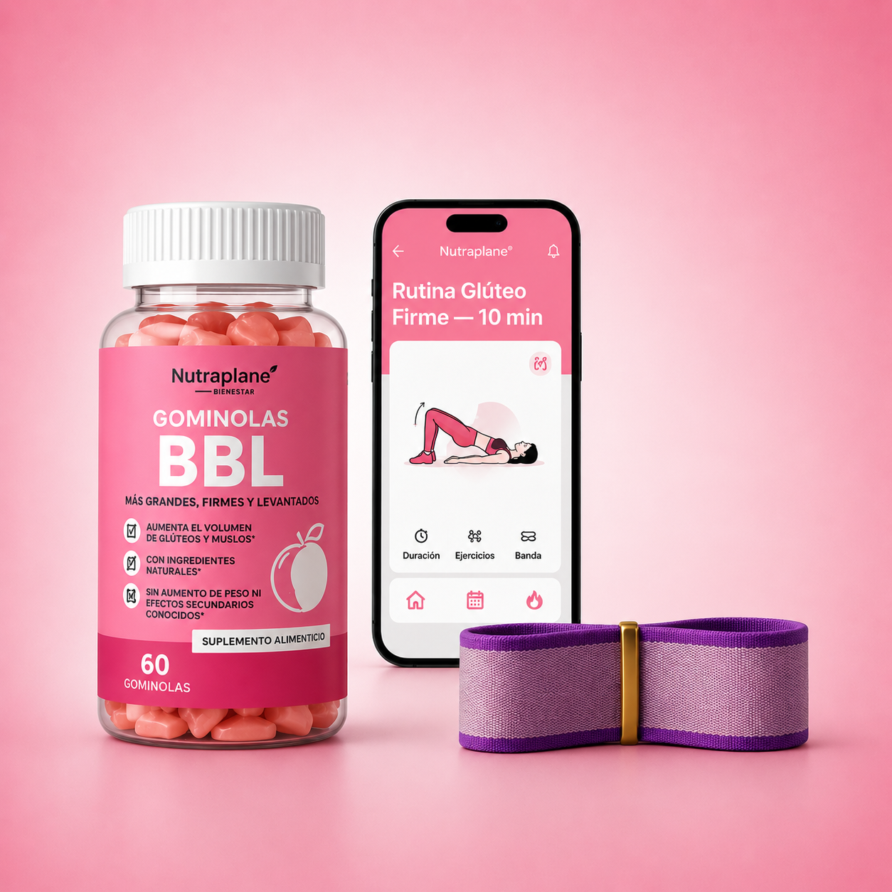 Kit gominolas glúteos Nutraplane