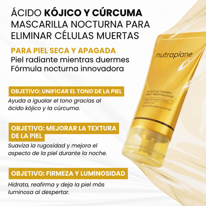Mascarilla Facial Coreana Con Curcuma y Colágeno