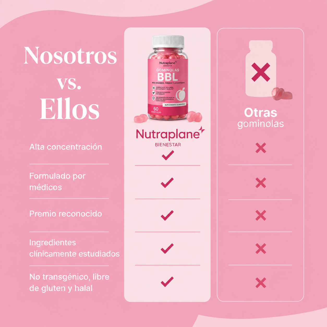 Gominolas para Crecimiento y Firmeza de Glúteos