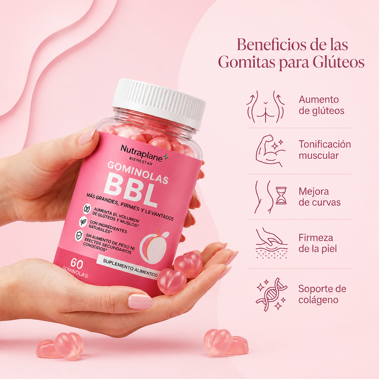 Gominolas para Crecimiento y Firmeza de Glúteos
